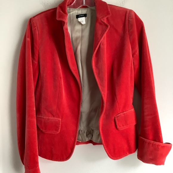 J Crew Women’s Velvet Lined Blazer Jacket Sz 2